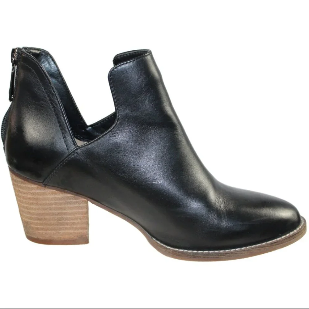 Blondo Neda Black Leather Waterproof Split Ankle Boot, Size 7.5 - Picture 3 of 11